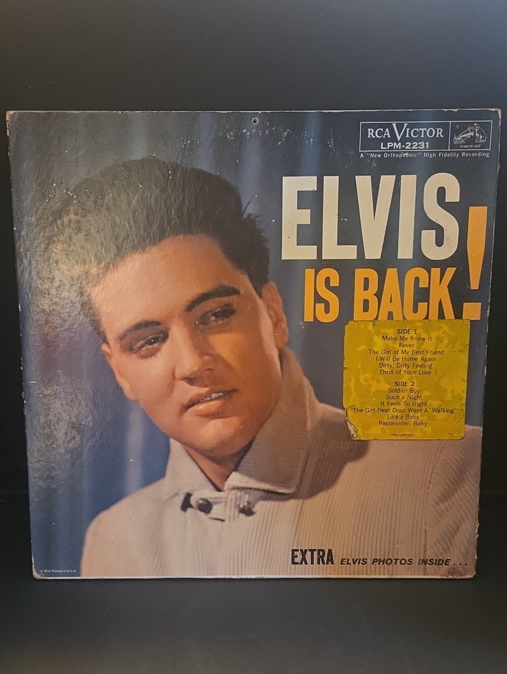 RCA Victor Elvis Is Back! - Elvis Presley (Blue Cover)